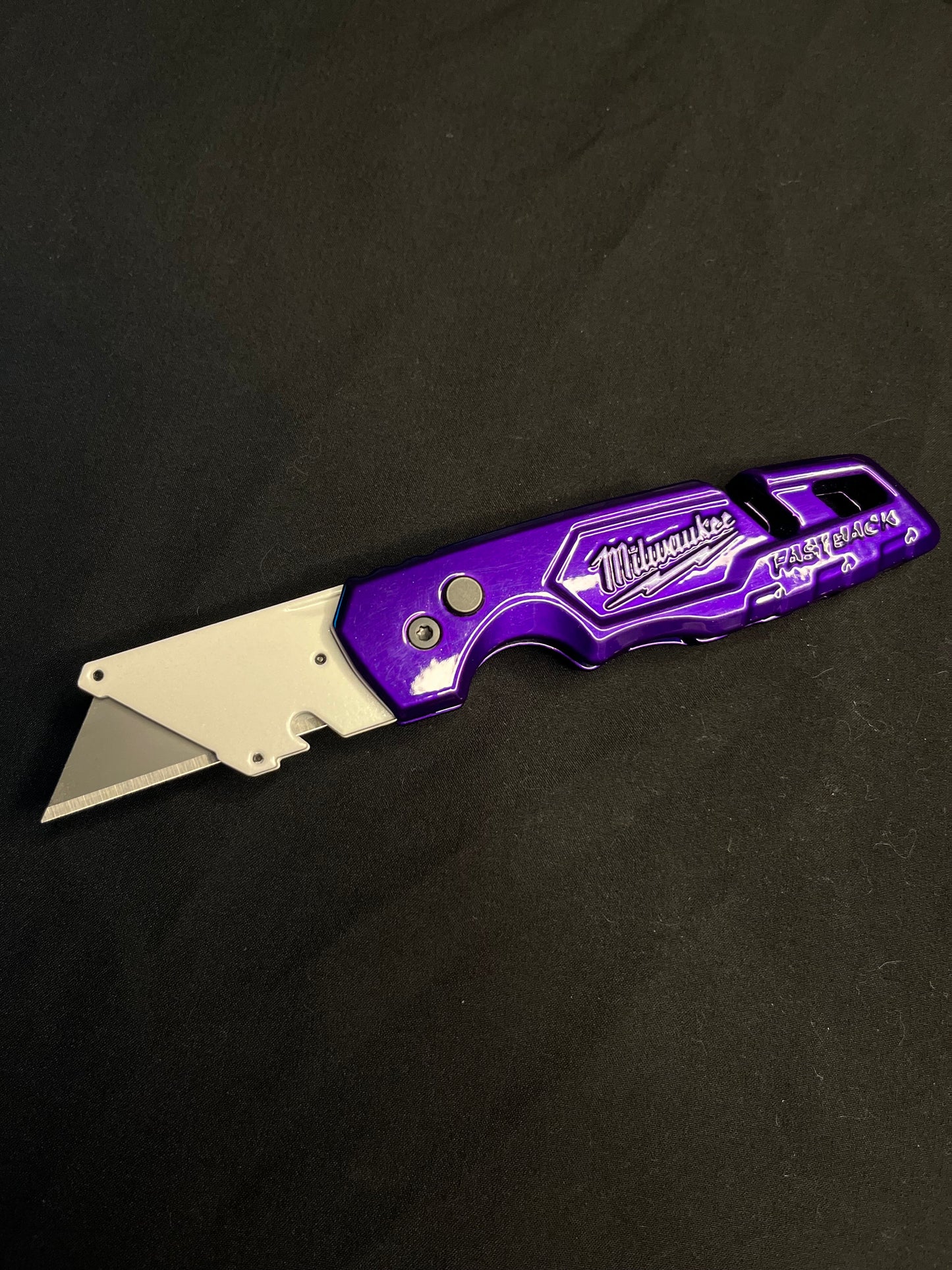 Powdercoated Utility Knife (Purple/White)